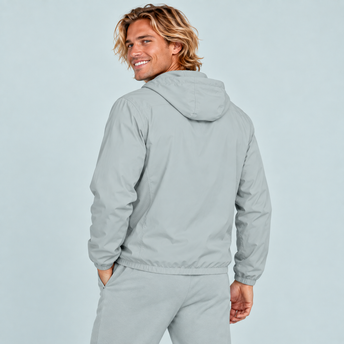 Soft Hooded Sports Jacket