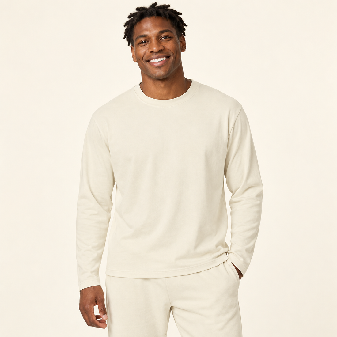 Unisex Vintage Wash Long Sleeve Boxy T-Shirt