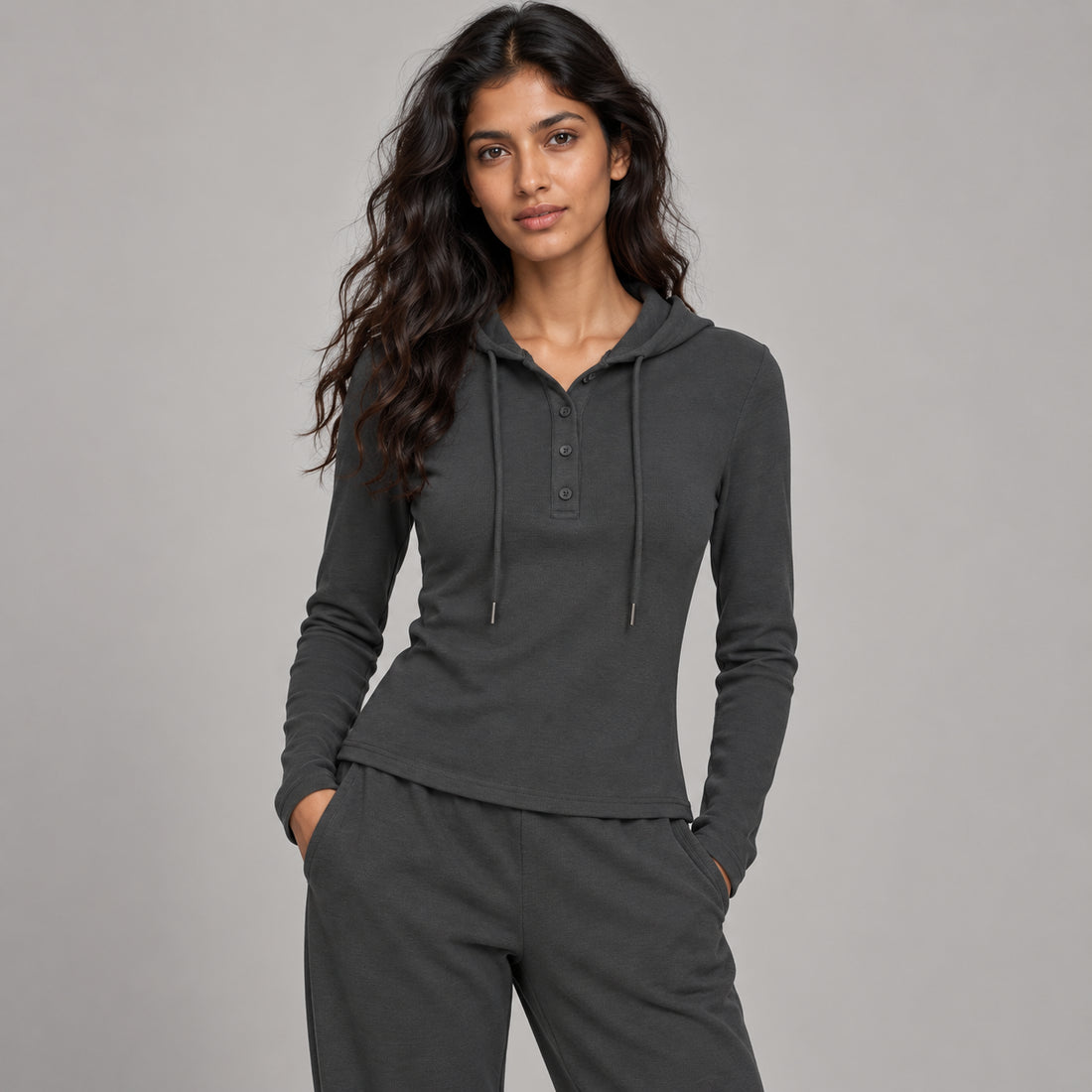 Women’s Slim Half-Button T-Shirt