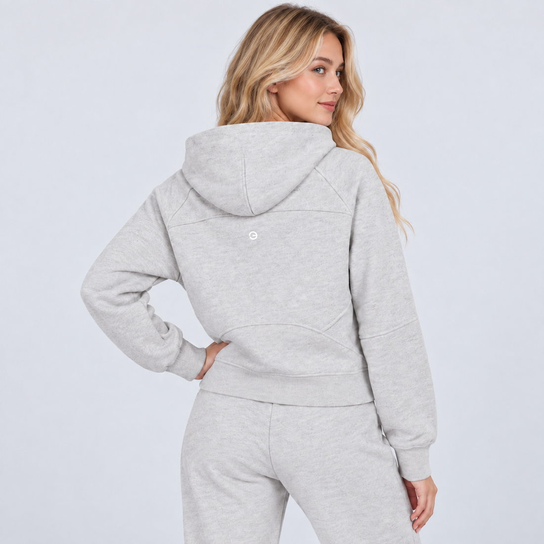 Cropped Half-Zip Hoodie