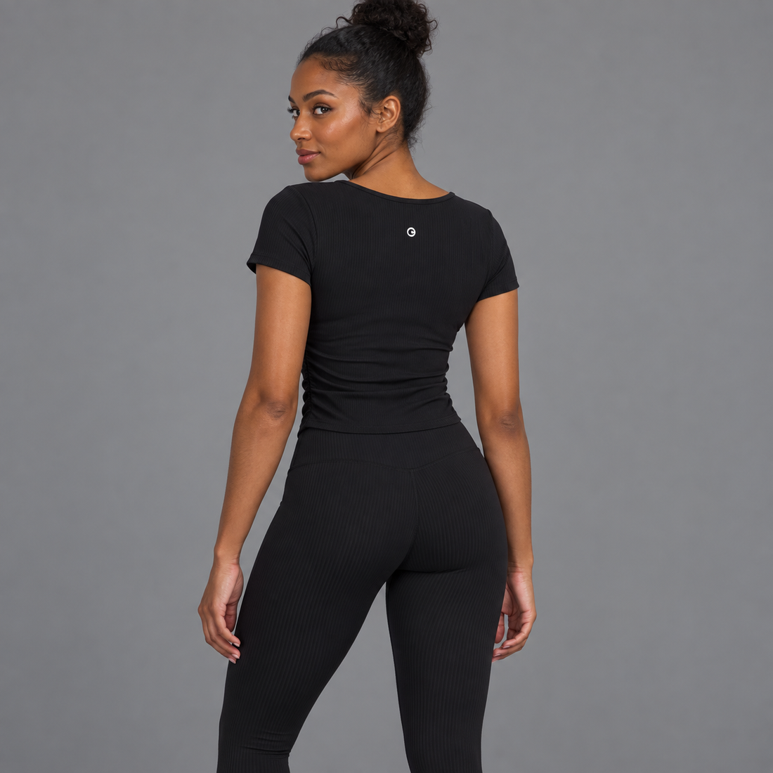 Ruched Bodycon Crop Top