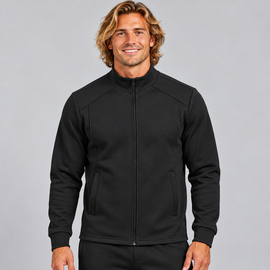Unisex Stand Collar Track Jacket
