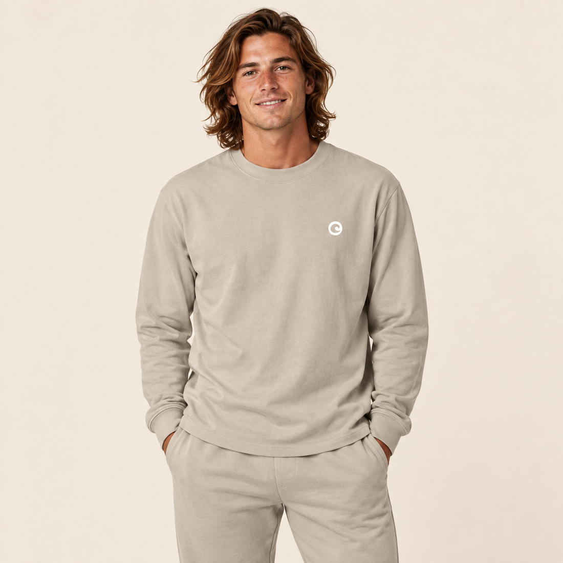 Essential Non-Shrink Mock Neck Sweatshirt