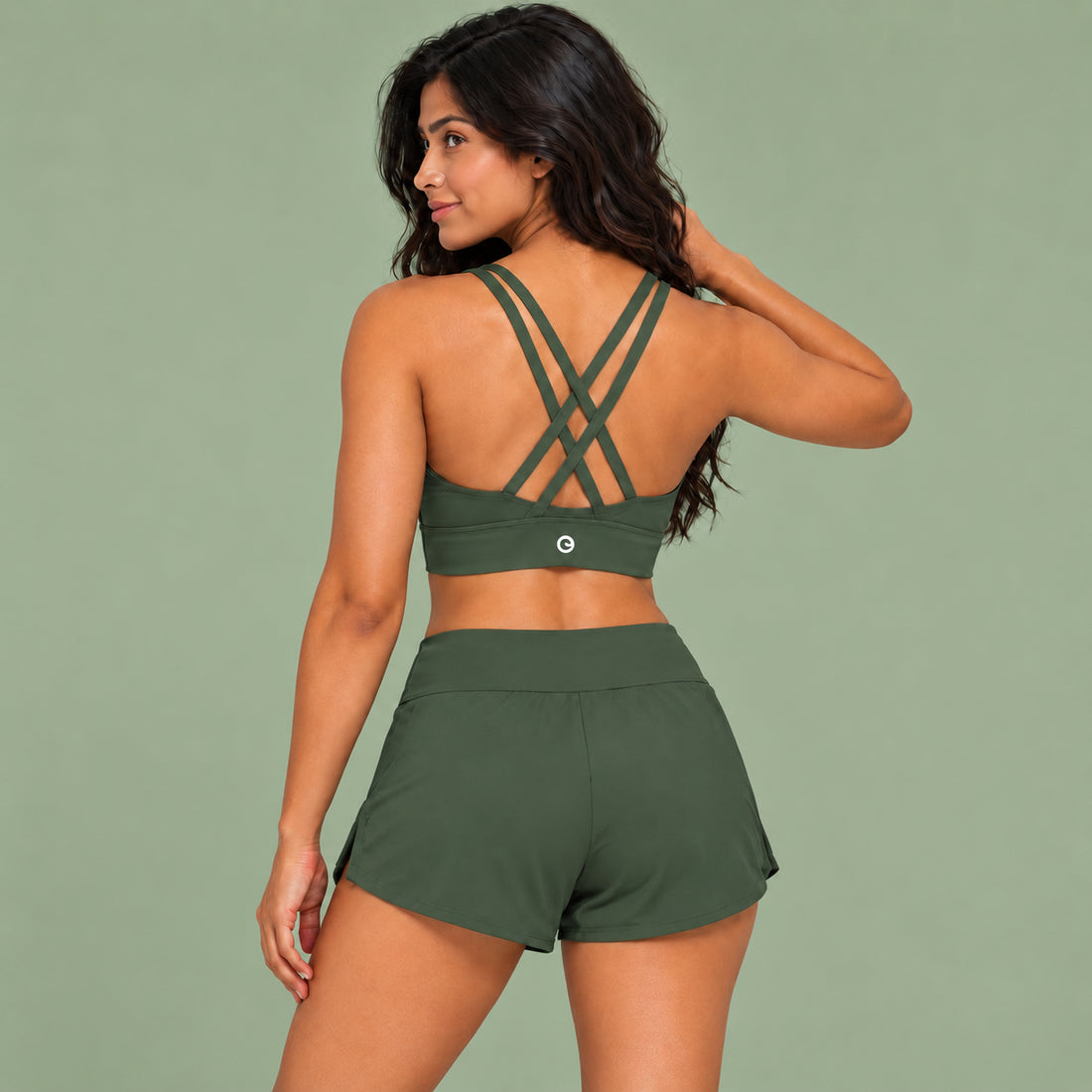 Strappy Criss-Cross Sports Bra