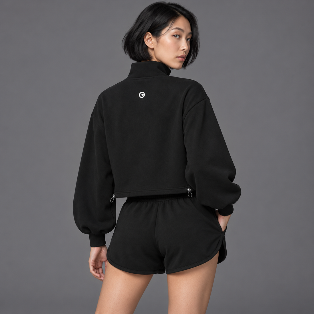 Women’s Mock-Neck Quarter-Zip Sweatshirt