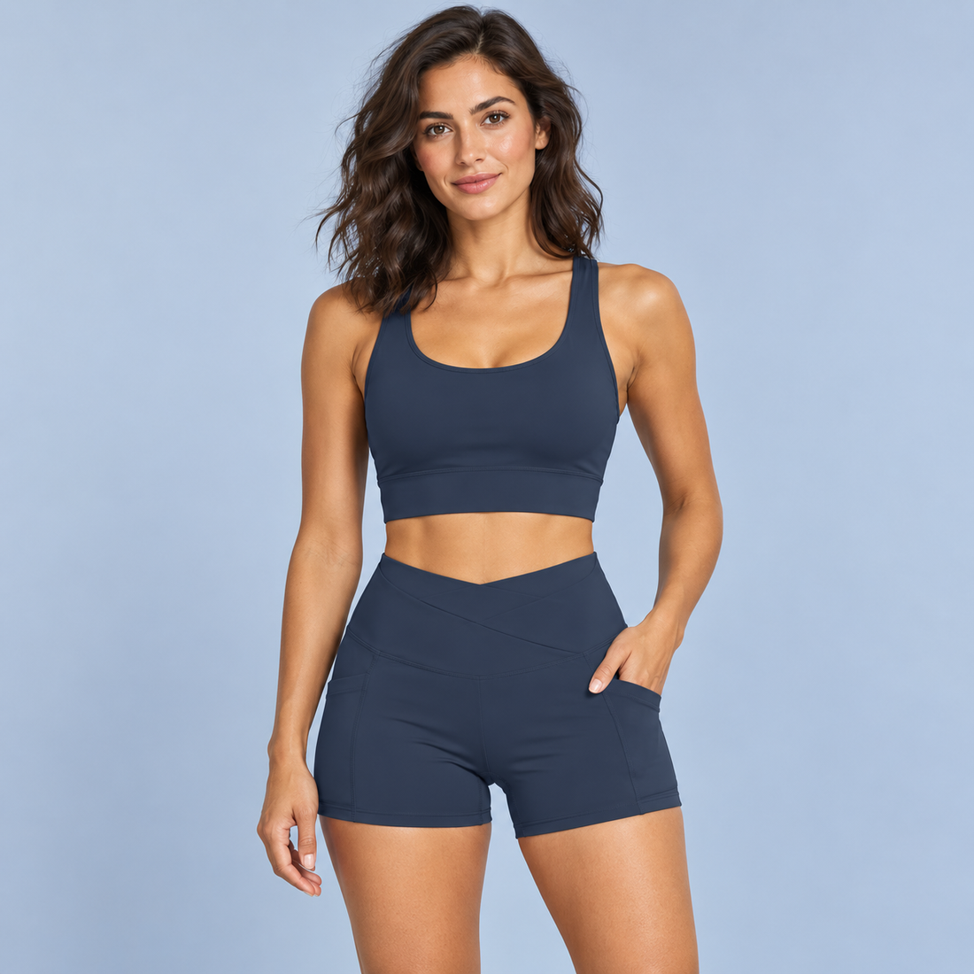 Women’s High Rise Pocket Yoga Shorts