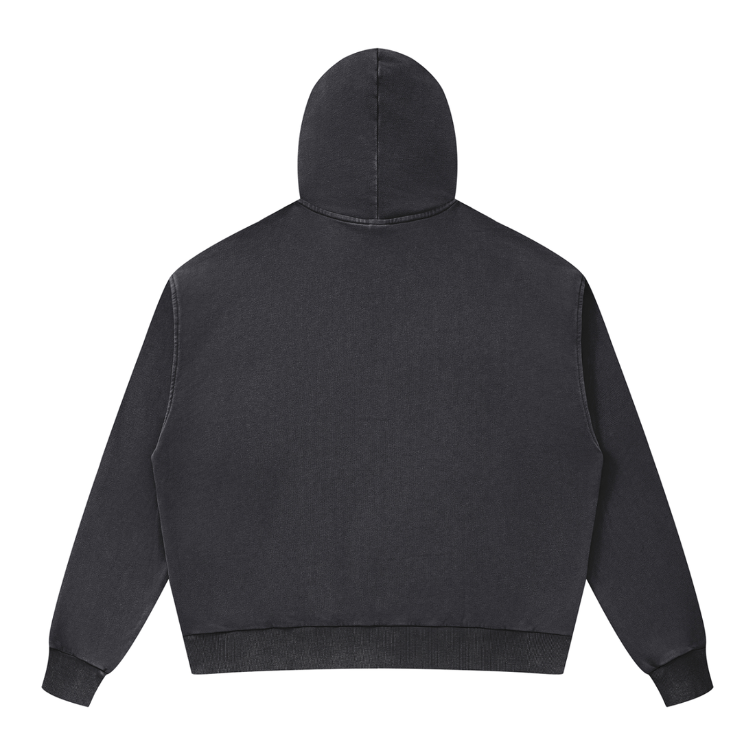 Unisex Mineral Wash Boxy Full Zip Hoodie