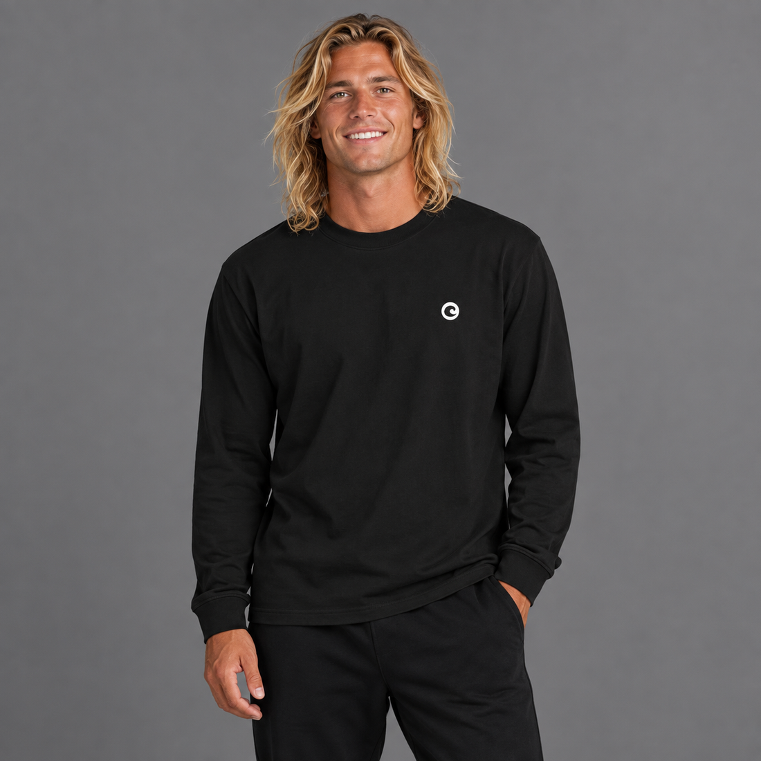 Essential Non-Shrink Mock Neck Sweatshirt