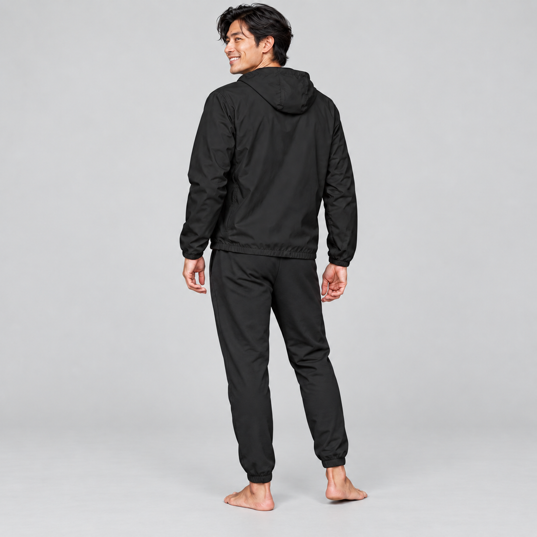Soft Hooded Sports Jacket
