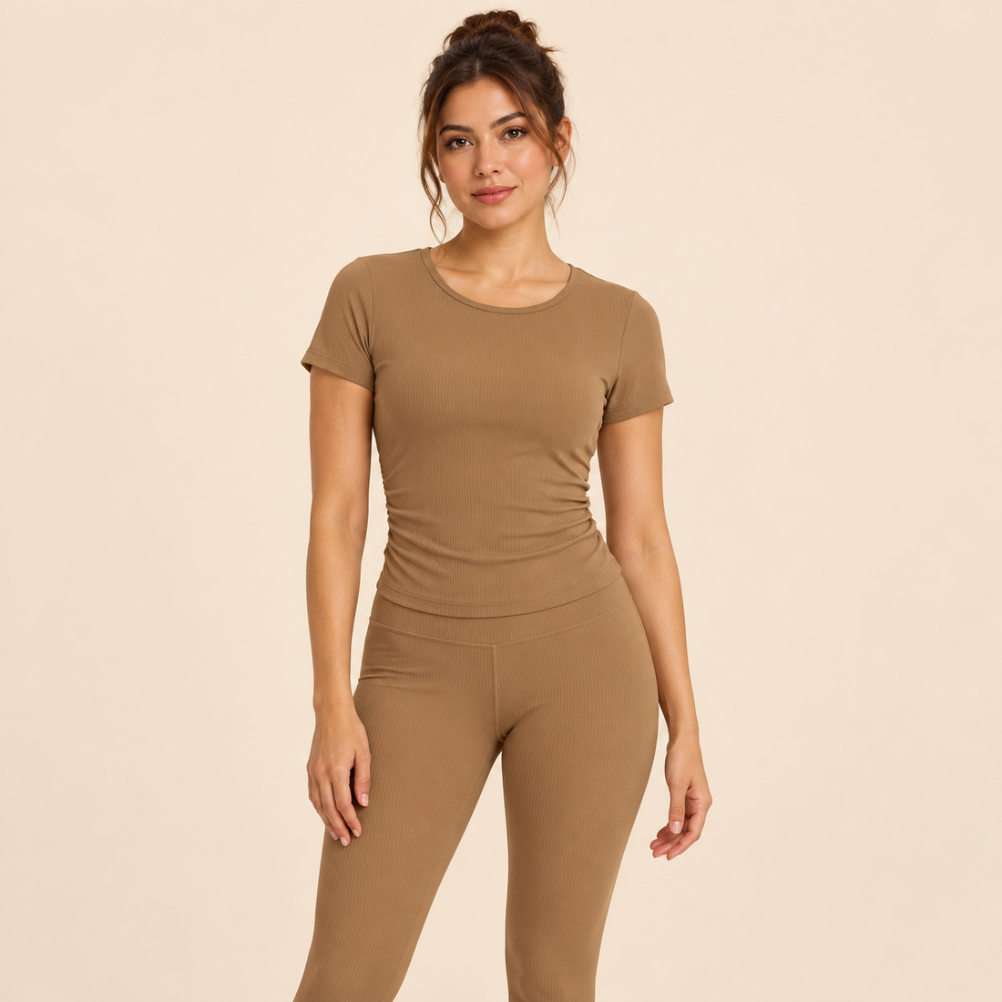 Ruched Bodycon Crop Top