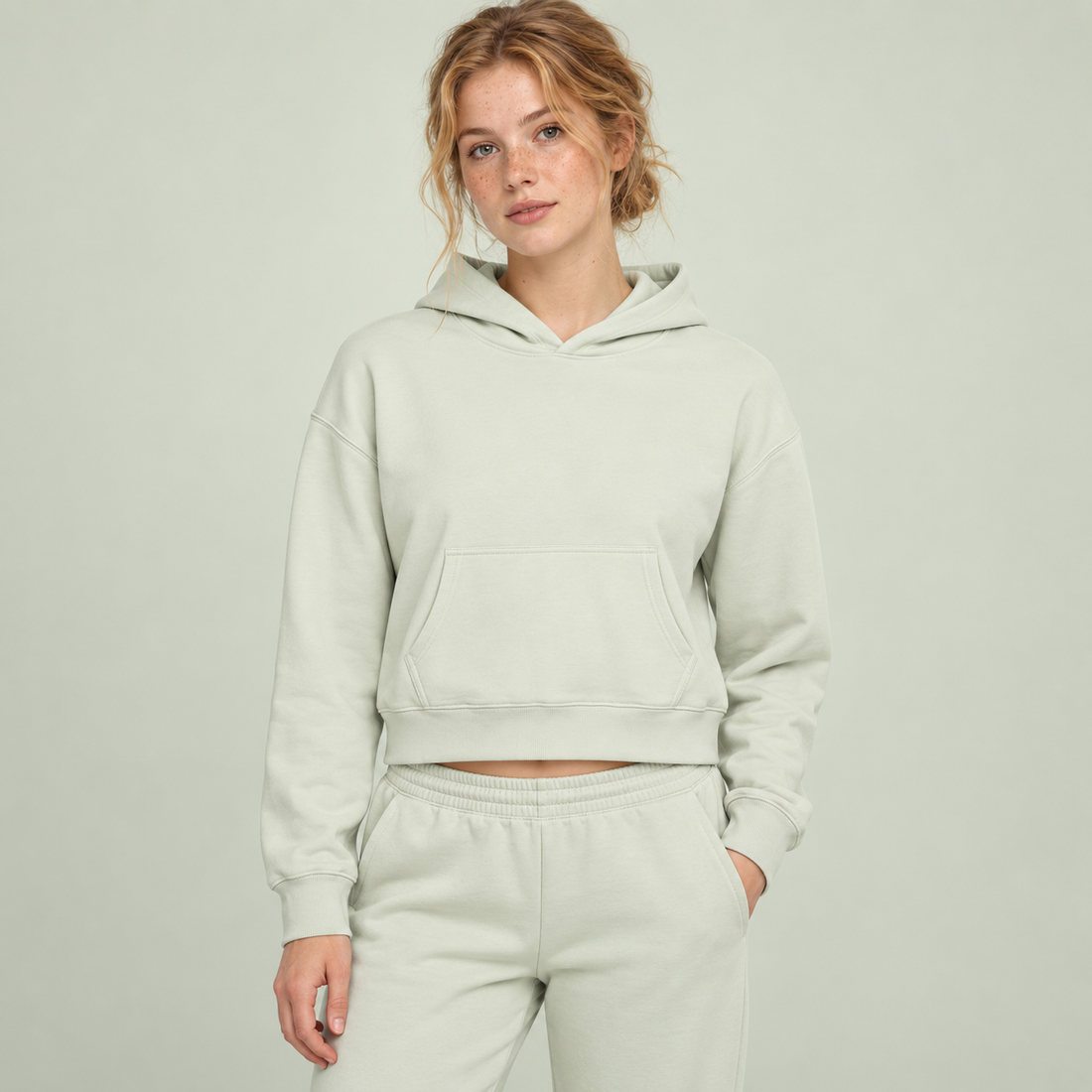 Women’s Crop Drop Shoulder Hoodie