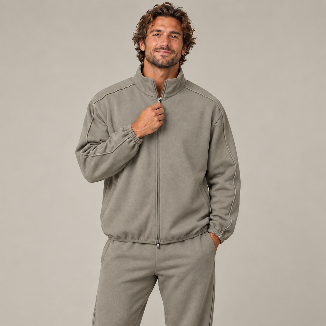 Essential Heavyweight Stand Collar Jacket