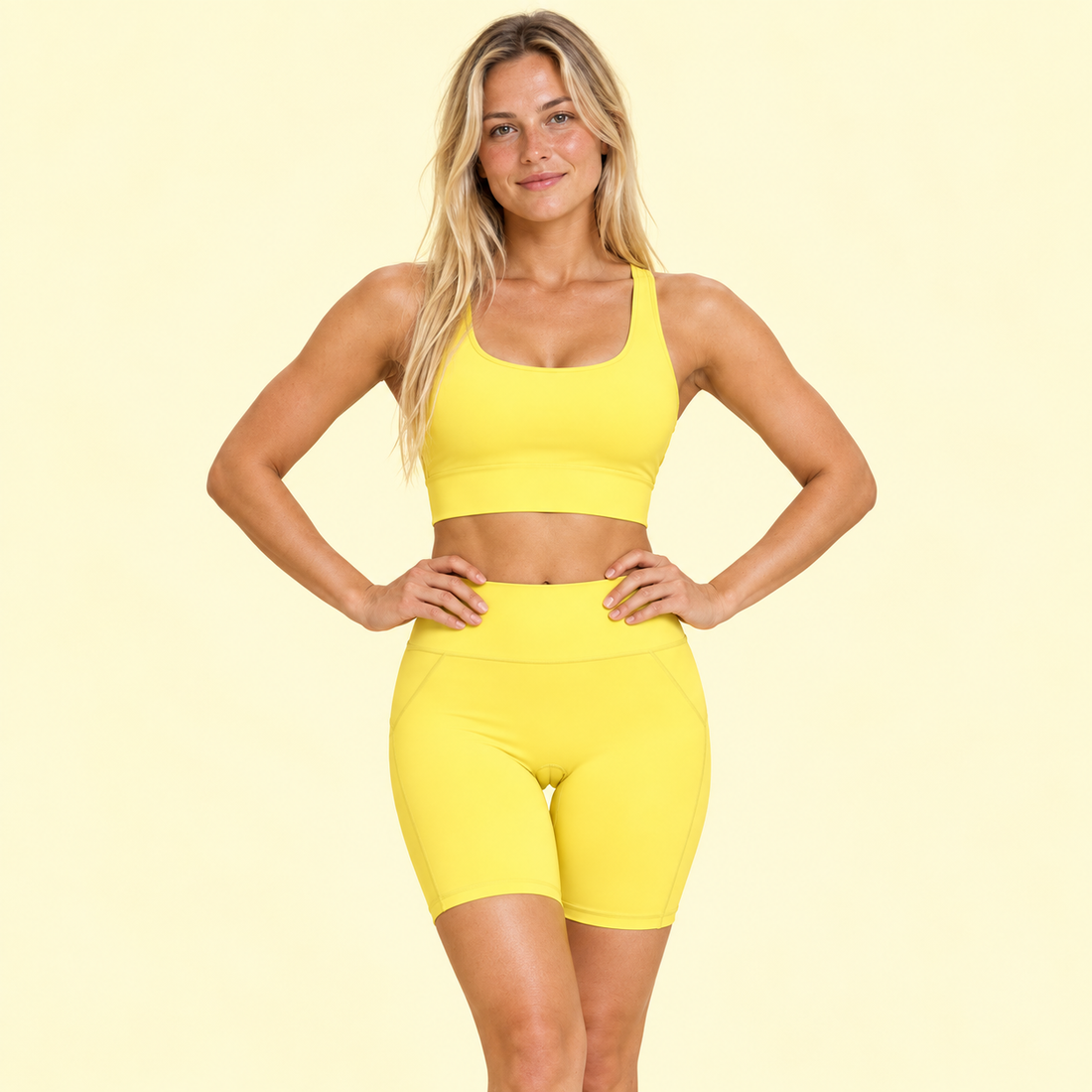 Women’s Lycra High Waisted Yoga Shorts
