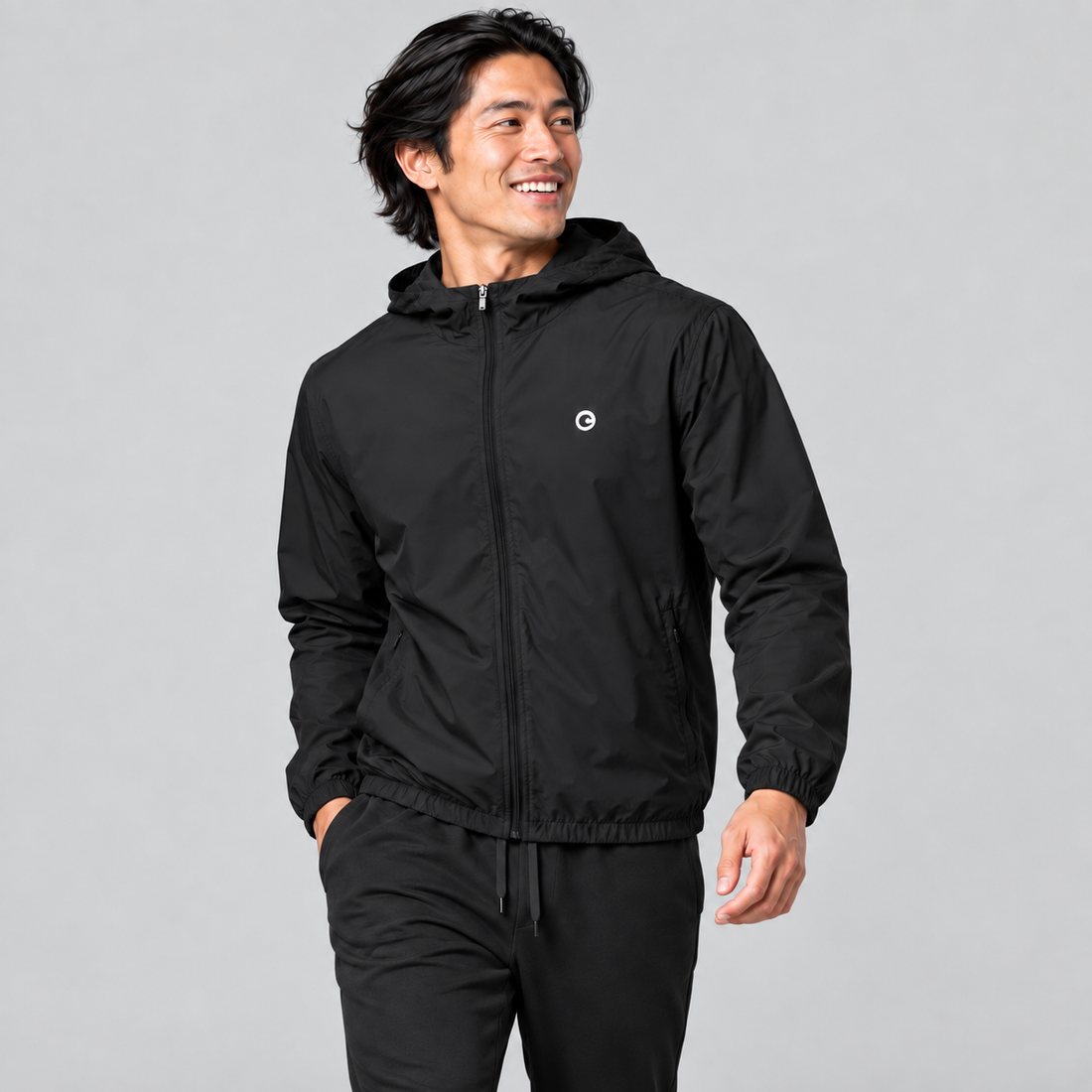 Soft Hooded Sports Jacket