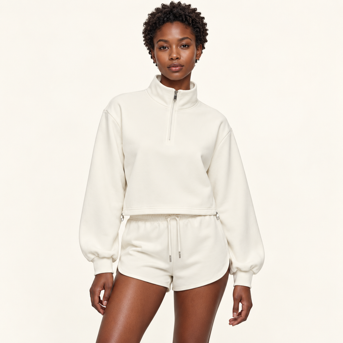 Women’s Mock-Neck Quarter-Zip Sweatshirt