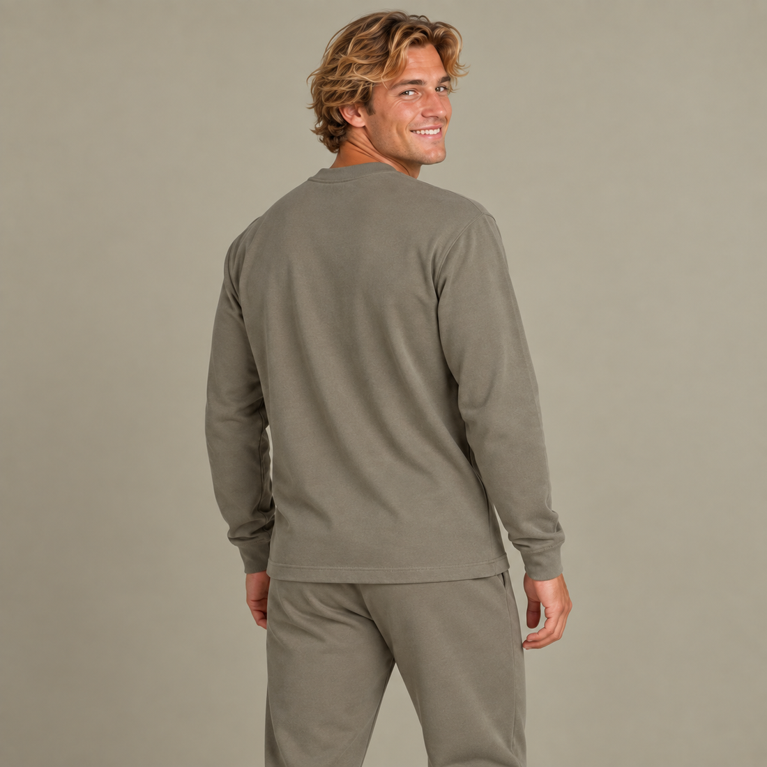 Essential Non-Shrink Mock Neck Sweatshirt