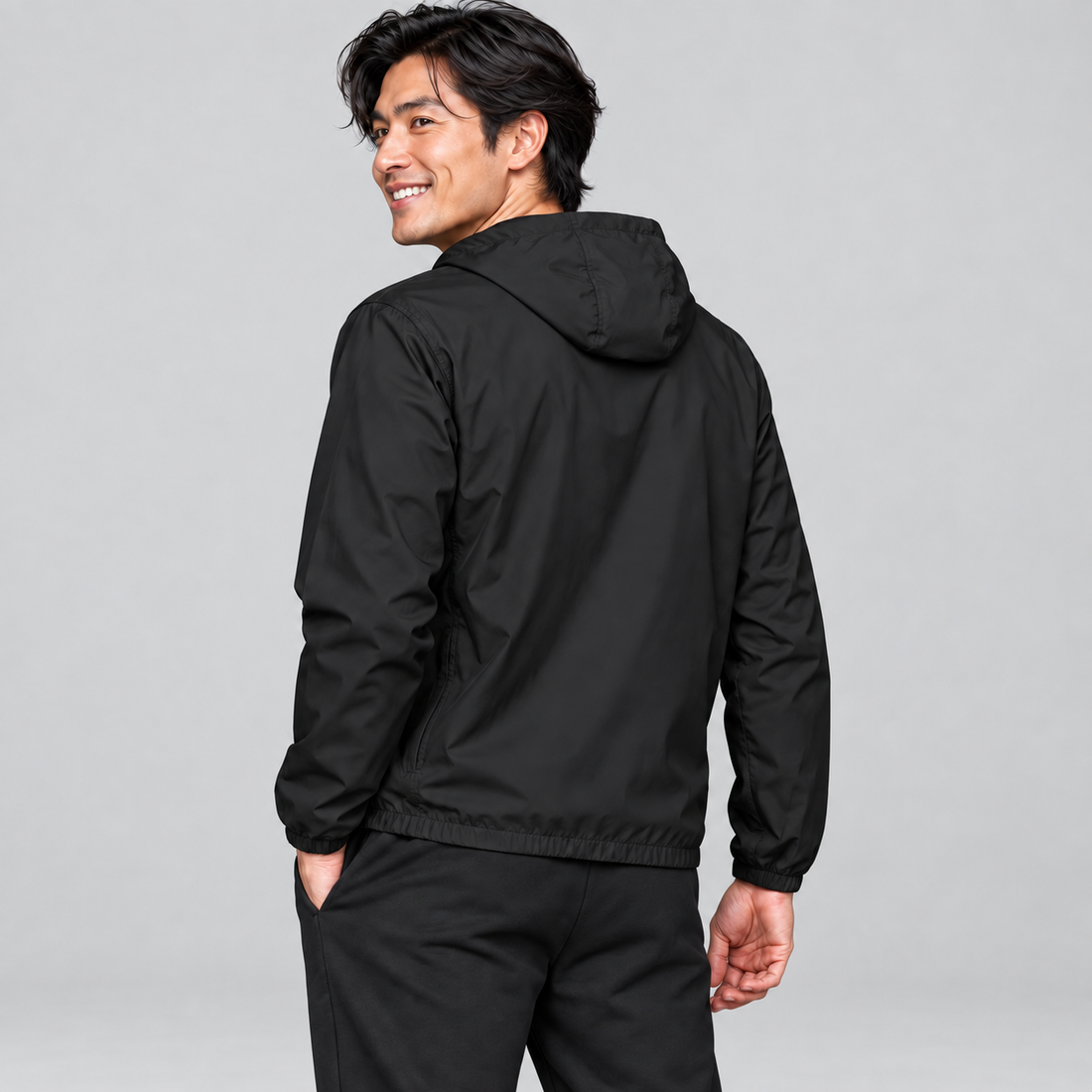 Soft Hooded Sports Jacket