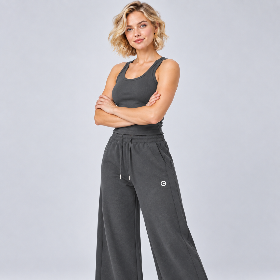 Essential Drawstring Straight-Leg Sweatpants