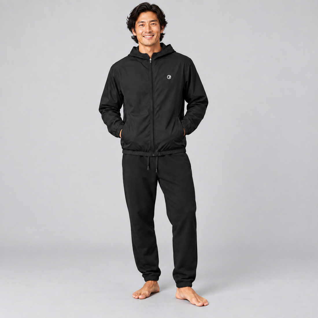 Soft Hooded Sports Jacket