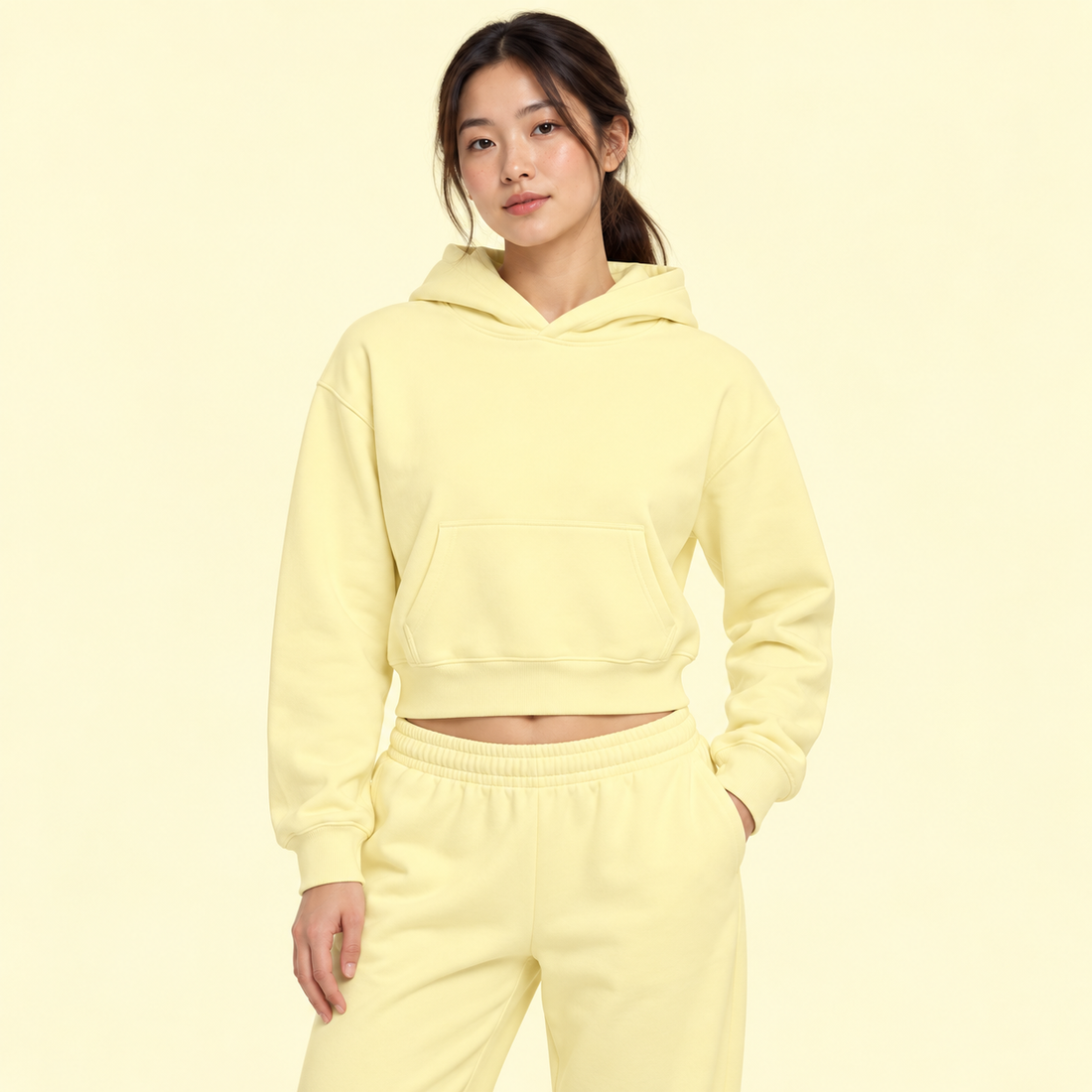 Women’s Crop Drop Shoulder Hoodie