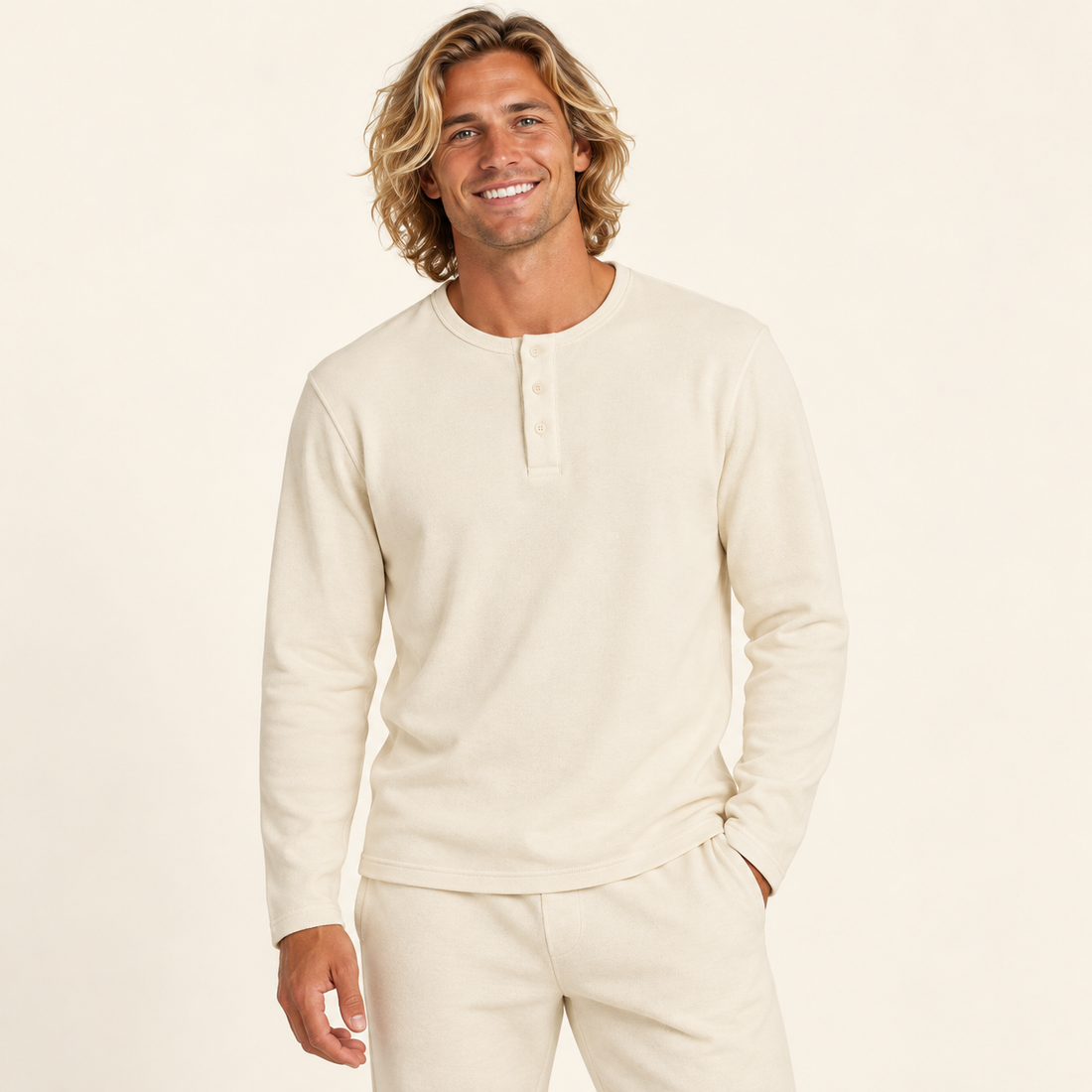 Long Sleeve Henley T-Shirt