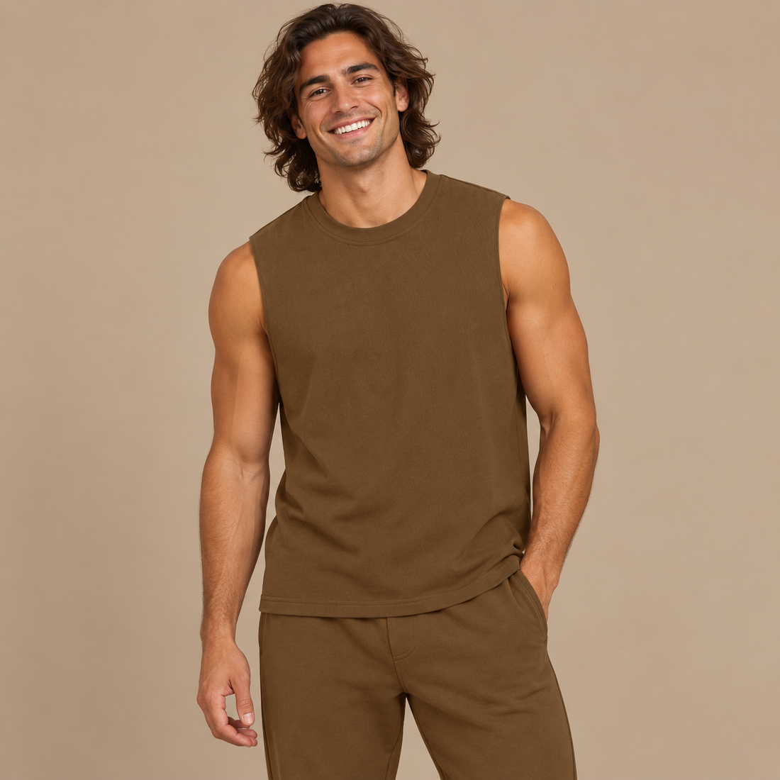 Men’s Oversized Cotton Tank Top