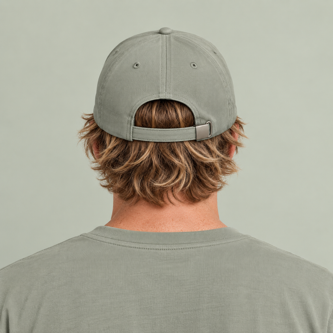 Coastal Wave Washed Cap — Minimal Beach Logo Dad Hat