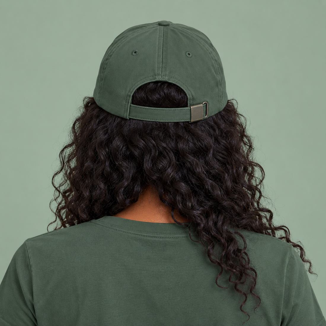 Coastal Wave Washed Cap — Minimal Beach Logo Dad Hat