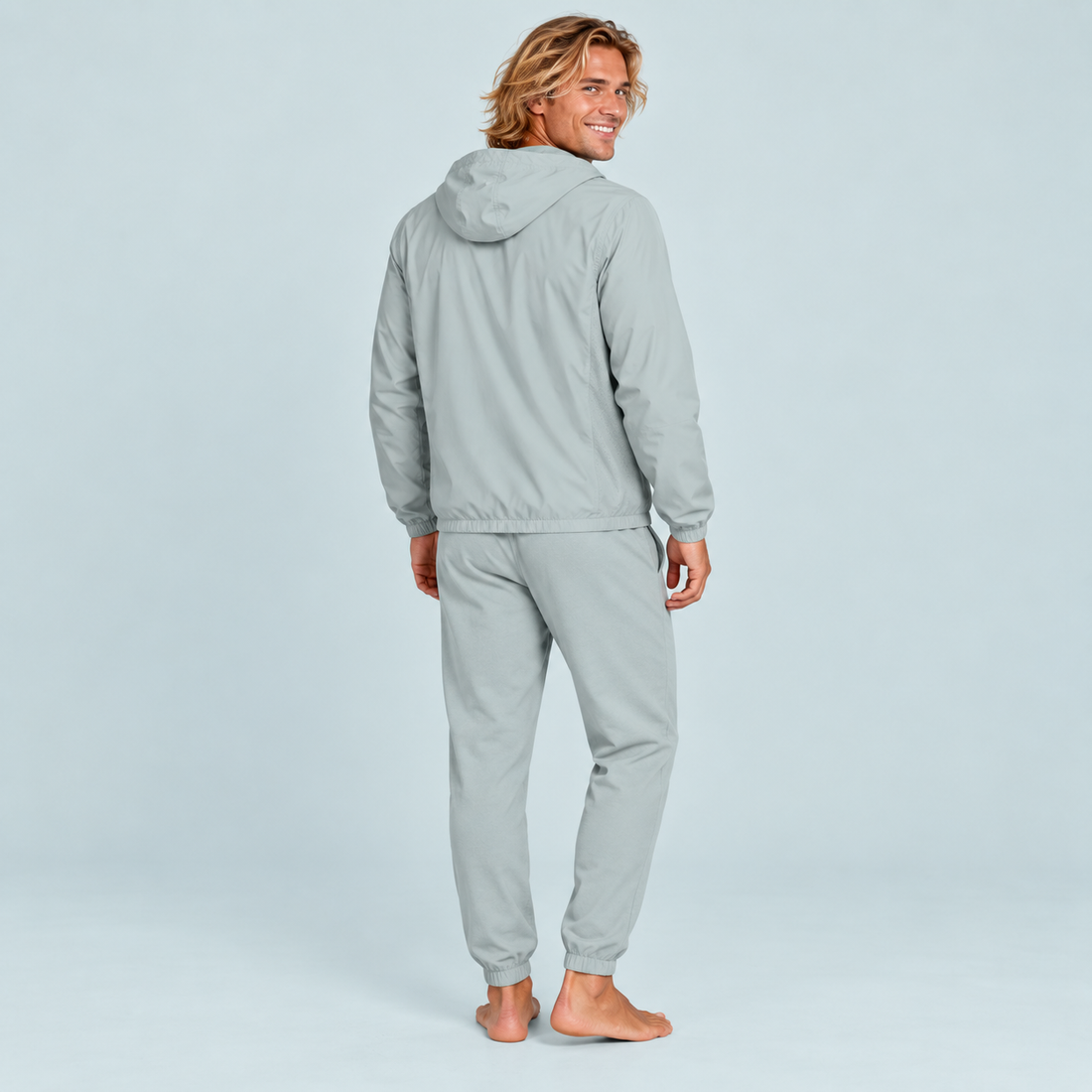 Soft Hooded Sports Jacket