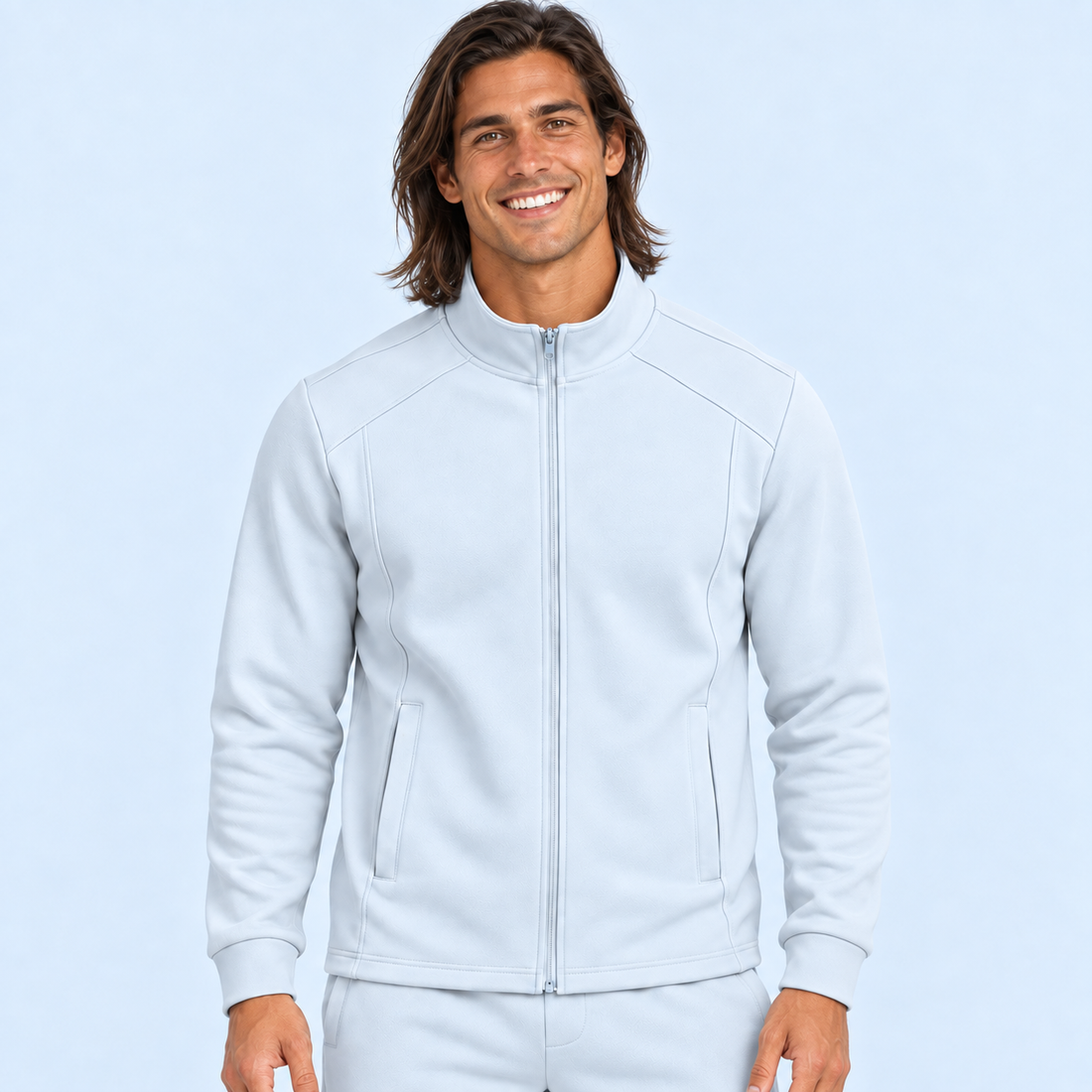 Unisex Stand Collar Track Jacket