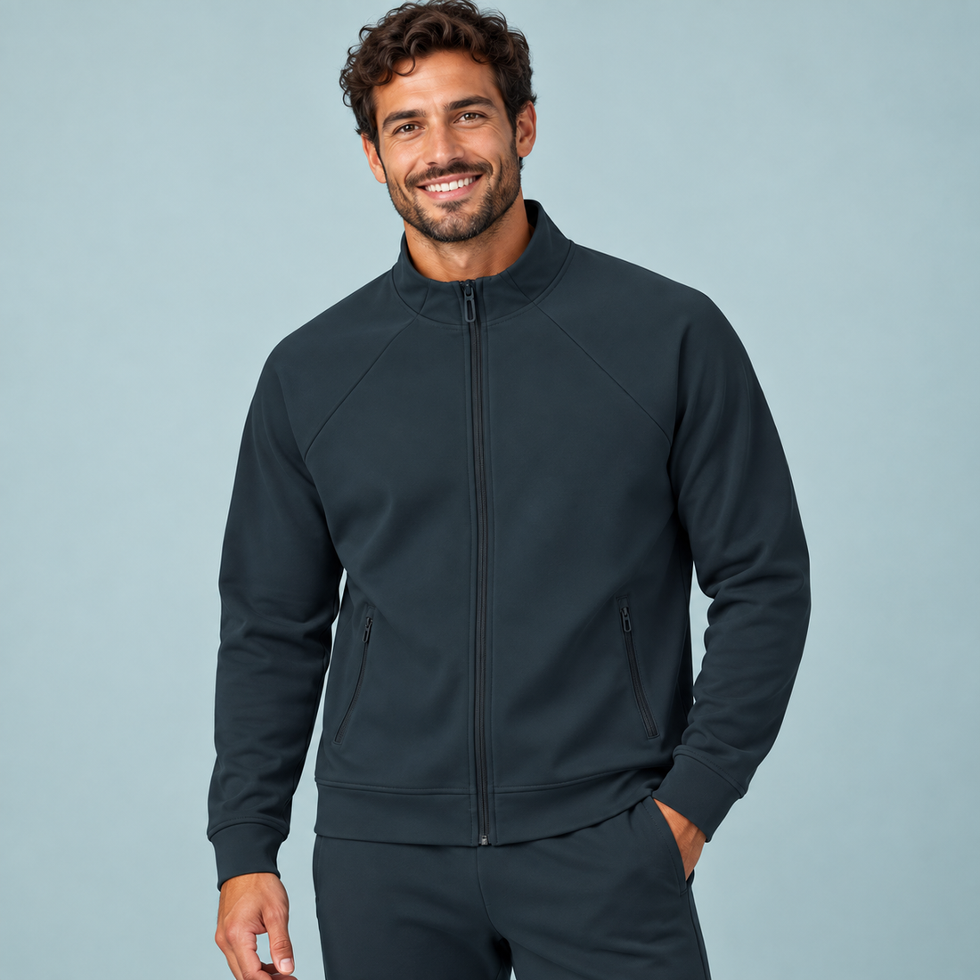 Unisex Stand Collar Jacket