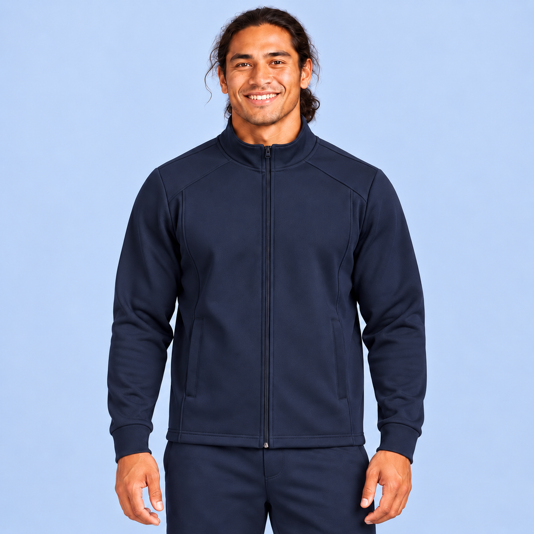 Unisex Stand Collar Track Jacket