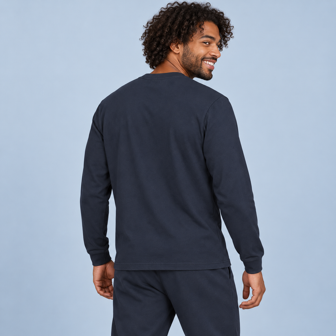 Essential Non-Shrink Mock Neck Sweatshirt