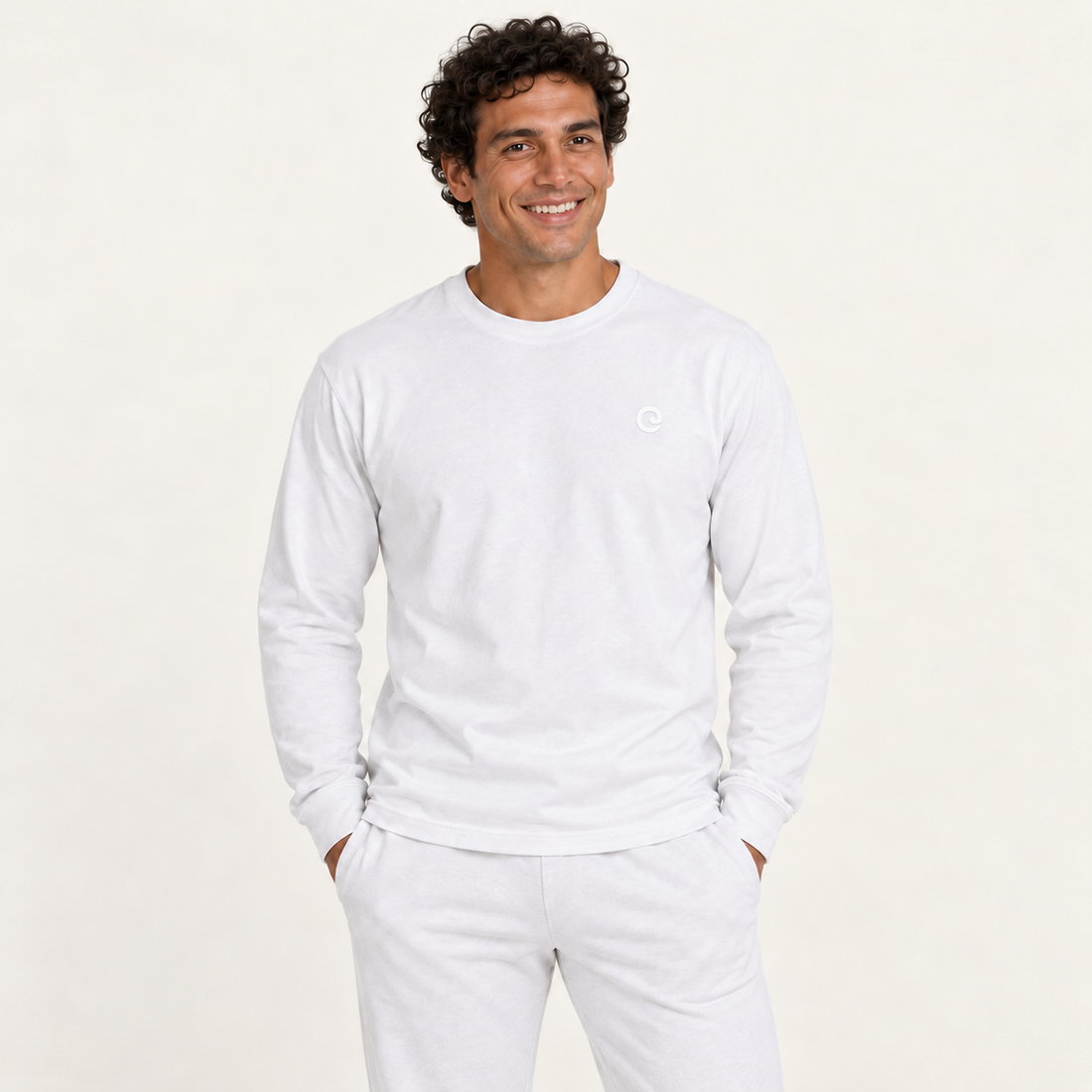 Essential Non-Shrink Mock Neck Sweatshirt