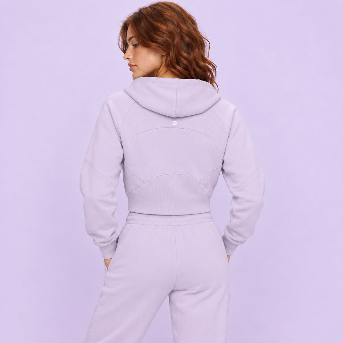 Cropped Zip-Through Hoodie