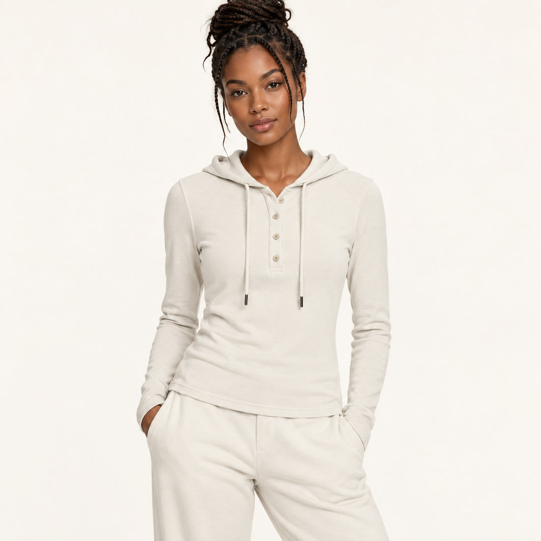 Women’s Slim Half-Button T-Shirt