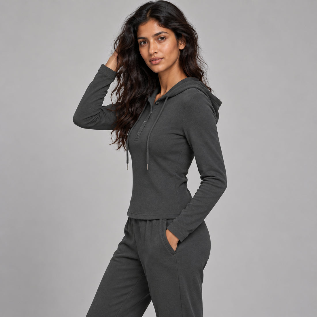 Women’s Slim Half-Button T-Shirt